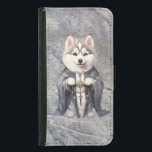 Capa Carteira Para Samsung Galaxy S5 Padre King Siberian Husky<br><div class="desc">Entra num mundo de majestade real com o nosso projeto de Cachorro Siberiano do Rei Padre. Este trabalho de arte cativante retrata o Husky Siberiano como um governante digno, exuberando força e graça. Com um ar de autoridade e sabedoria, o Rouco rei padre comanda a atenção, capturando os corações de...</div>