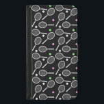 Capa Carteira Para Samsung Galaxy S5 Padrões tênis Racket Fundo Preto<br><div class="desc">Tênis e padrão da bola de tênis. Motif da vida ativa.</div>