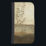 Capa Carteira Para Samsung Galaxy S4 Paisagem solar moderna - Pintura de óleo<br><div class="desc">Uma pintura moderna de petróleo de uma paisagem por Jennifer Goldberger. As folhas rastejam do lado enquanto um belo pôr do sol repousa no horizonte. Uma impressão incrível que faria uma compra incrível!</div>