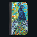Capa Carteira Para Samsung Galaxy S4 Peacock II Plumado<br><div class="desc">Animais</div>