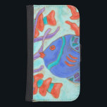 Capa Carteira Para Samsung Galaxy S4 Peixe de pop<br><div class="desc">Esta pintura de Nancy Slocum captura a bela vida hídrica sob os mares. Representa peixes coloridos nadando no oceano azul. Esta imagem vai adicionar cor a qualquer sala de estar ou quarto de criança.</div>