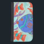 Capa Carteira Para Samsung Galaxy S4 Peixe pop<br><div class="desc">Natação debaixo do mar com este belo peixe de cor d'água. Esta pintura de Nancy Slocum captura a bela vida hídrica sob os mares. Captura os peixes multicoloridos cercados por algas selvagens à medida que se natações rapidamente. Peguem seus belos peixes hoje no próximo produto Zazzle.</div>