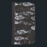 Capa Carteira Para Samsung Galaxy S4 Peixes Brancos Fósseis em Fundo Negro<br><div class="desc">Esta imagem inspirada em fósseis é perfeita para a sua coleção de peixes. Esta imagem é simples,  pois inclui apenas duas cores: preto e branco. Escolha esta impressão artística hoje mesmo no seu produto.</div>