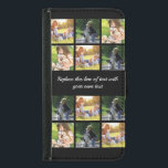 Capa Carteira Para Samsung Galaxy S5 Personalizar colagem de fotos e texto Case-Mate iP<br><div class="desc">Personalizar colagem e texto de fotos</div>