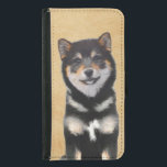 Capa Carteira Para Samsung Galaxy S5 Pintura de Shiba Inu (Preto e Latão) - Arte Canina<br><div class="desc">Shiba Inu Black e Tan dog Retrato, pintura original. Nós nos especializamos em arte original engraçada e engraçada. Comprar isso para você mesmo ou como um presente excelente para seus amigos amantes Shiba Inu. Seja criativo - clique em PERSONALIZAR para adicionar/remover/alterar texto, redimensionar a imagem, alterar as cores ou qualquer...</div>