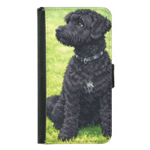 Portuguese Water Dog Anime Wallet Phone Case