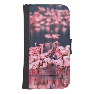 Capa Carteira Para Samsung Galaxy S4 Poucos flamingos (menor) de Phoeniconaias, África,
