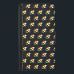 Capa Carteira Para Samsung Galaxy S5 preto incomum com flor amarela e vermelha<br><div class="desc">muitas flores solteiros amarelas incomuns, com centros vermelhos colocados sobre um fundo preto, fazem um legal estojo de carteira para iluminar o dia de qualquer um, este motim de cor foi criado de uma fotografia de uma pequena flor bonito no meu jardim, estava tão perfeito que eu tinha que tirar...</div>