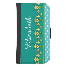 Primavera Sunshine Daffodil Border Wallet
