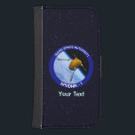 Capa Carteira Para Samsung Galaxy S4 Programa Espacial Idaho Spudnik - 1<br><div class="desc">Uma representação humorística de uma batata como um satélite chamado "Spudnik-1", com garfos servindo como antena, em órbita ao redor do mundo. Adicione seu próprio texto. Conheci pessoas que não acreditam que Idaho é um lugar real. Outros sabem que está algures em território sobrevoado, mas não podem colocá-lo melhor -...</div>