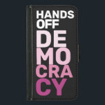 Capa Carteira Para Samsung Galaxy S5 Protesto a preto-quente contra a democracia<br><div class="desc">Por causa da frustração, da resiliência e da determinação das pessoas que se levantam contra a opressão, esta design procura amplificar as vozes daqueles que lutam pelos direitos civis, igualdade e justiça. Sou uma dona de negócios feminina. Compreendo a importância de defender as comunidades marginalizadas. Estou empenhado em usar esta...</div>