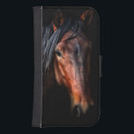 Capa Carteira Para Samsung Galaxy S4 Retrato de Cavalo VII<br><div class="desc">Animais</div>