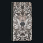 Capa Carteira Para Samsung Galaxy S5 Retrato Geométrico Lone Wolf<br><div class="desc">Carregar seu essencial com estilo sem medo. Esta maleta telefônica apresenta um design de lobo geométrico surpreendente em tons negros de cinza — força angular, moderna e radiante. Com seu olhar piercing e linhas agudas, este lobo alfa é um símbolo de lealdade, coragem e independência selvagem. Mais do que proteção...</div>