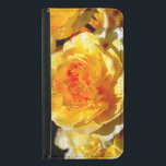 Capa Carteira Para Samsung Galaxy S5 rosa solteiro amarela<br><div class="desc">Belo solteiro de rosas amarelas</div>