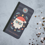 Capa Carteira Para Samsung Galaxy S5 Santa Claus Jolly e Monograma Legal Inicial<br><div class="desc">Elevem seu estilo Samsung Galaxy com este maravilhosamente festivo caso Wallet! 📱 mergulhar no espírito de feriado como nossos Papais noeis legal dons tons em meio a uma 'galáxia' de estrelas, bolas e folhas sagradas. 🎅 personalize a legenda e adicione seu Monograma Inicial para um toque pessoal extra. 🎁 🌟...</div>