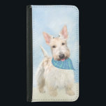Capa Carteira Para Samsung Galaxy S5 Scottish Terrier Wheaten Dog Painting<br><div class="desc">Esta pintura encantadora mostra um retrato de um animal de estimação de cor escocesa Terrier vestindo uma bandana. Nossa especialidade é criar arte original baseada na natureza e nos animais. Seja para si mesmo ou como um presente pensativo para os seus amigos que amam o cão, esta peça promete trazer...</div>