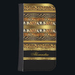Capa Carteira Para Samsung Galaxy S4 Selvagem Selvagem Selvagem Selvagem, Preto e Doura<br><div class="desc">Selvagem Selvagem Elegante, Leopard Tiger Zebra Animal Print Black e Dourada, falsa joia. O Elegante Classy Phone Mobile Case Girly for Women Girl Add Name Initials Glitter (Seja avisado de que a imagem aparecerá mais escura em caso) Fabuloso produto para Mulheres, Meninas, Zizzago criou este design POR FAVOR NOTE todas...</div>