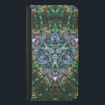 Capa Carteira Para Samsung Galaxy S5 Shamanic DMT Visions<br><div class="desc">intrincada composição de mandala triangular geométrica fractal</div>