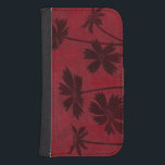 Capa Carteira Para Samsung Galaxy S4 Silhuettes de cabeça-de-flor em segundo plano<br><div class="desc">As silhuetas de cabeça-de-flor são colocadas contra um fundo de fogo nesta pintura botânica contemporânea. O vermelho profundo do pano de fundo serve como sotaque excelente para as sombras florais representadas nesta peça.</div>