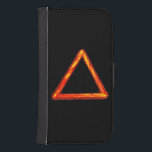 Capa Carteira Para Samsung Galaxy S4 Símbolo Alquimio do Elemento de Fogo Barrado<br><div class="desc">Um design de elemento intrincado do símbolo alquímico para as suas necessidades de capa de telefone da carteira.</div>