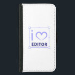 Capa Carteira Para Samsung Galaxy S5 Sou Editor<br><div class="desc">Eu sou editor é design para editores ou que ama criar tudo do nada,  agora mostre a sua família,  amigos e o mundo inteiro quem é o editor</div>