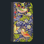 Capa Carteira Para Samsung Galaxy S4 Strawberry Thef Birds William Morris<br><div class="desc">Caso da Samsung Galaxy Wallet que inclui o design têxtil William Morris Strawberry Thief (1883). Quatro pássaros coloridos roubam morangos em meio a uma floração vibrante. Um presente maravilhoso para amantes de os animais e entusiastas de arte vitorianos.</div>