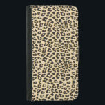 Capa Carteira Para Samsung Galaxy S5 Tan Leopard Print<br><div class="desc">O padrão das formas de impressão leopardo sem costura é castanho.</div>