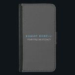 Capa Carteira Para Samsung Galaxy S5 Tendência Azul da cinza<br><div class="desc">Você está procurando uma design simples,  minimalista,  atraente? Esta design que vai agarrar a atenção das pessoas imediatamente,  mas não muito complicada,  é para vocês.</div>