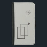 Capa Carteira Para Samsung Galaxy S5 Vida marinha japonesa monocromo neutro em bege lit<br><div class="desc">Elegante japão japonês beige neutro monocromo monocromático monocromático monograma capa de telefone com uma foto de cobra de caracol com vida marinha originalmente publicada na série Diamond Dust Poems From the Black Sea. Beige monocromático natural neutro e paleta de cor castanha. Design náutico dado o motivo da vida marinha. Capa...</div>