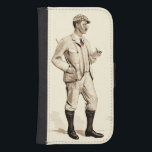 Capa Carteira Para Samsung Galaxy S4 Vintage Golfer com Tubo de Cigarro e Boots<br><div class="desc">Este cavalheiro aperitivo parece que está pronto para acertar as ligações. Uma peça de excelente que representa um golfista vintage segurando um cachimbo de cigarro,  pronto para abrir um buraco num só. Comprar sua cópia hoje!</div>