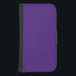 Capa Carteira Para Samsung Galaxy S4 violeta espanhola (cor sólida)<br><div class="desc">violeta espanhola (cor sólida)</div>
