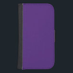 Capa Carteira Para Samsung Galaxy S4 violeta espanhola (cor sólida)<br><div class="desc">violeta espanhola (cor sólida)</div>
