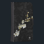 Capa Carteira Para Samsung Galaxy S4 Wallet Case - Flor<br><div class="desc">Capa de telefone de carteira com flor branca</div>