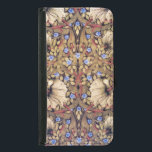 Capa Carteira Para Samsung Galaxy S5 William Morris Pimpernel Vintage Floral<br><div class="desc">Esta rica adaptação floral de design William Morris faz uma bela capa de telefone. As cores incluem tons de castanho claro/bronzeado, tijolo azul e avermelhado. William Morris (24 de março de 1834 - 3 de outubro de 1896) era designer, artista e escritor de têxteis ingleses, associado à Irmandade Pré-Raphaelita e...</div>