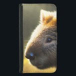 Capa Carteira Para Samsung Galaxy S5 Young Australian Wombat,<br><div class="desc">Imagem do lado de um jovem morcego australiano ao pôr do sol</div>