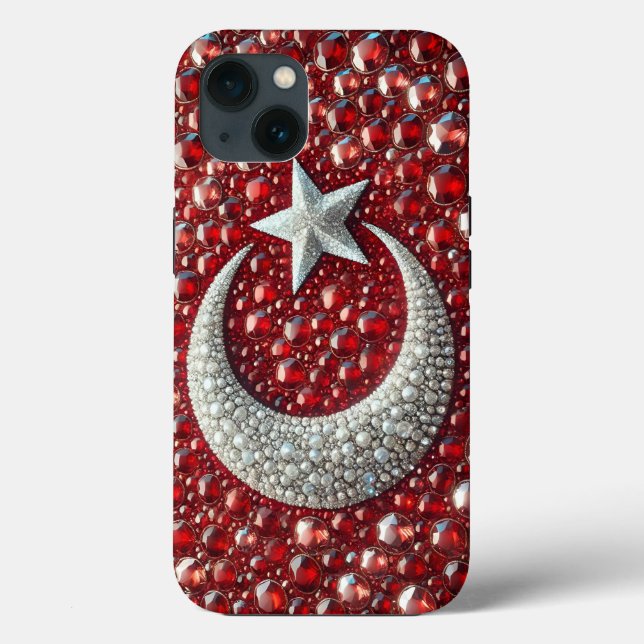 Capa Case-Mate para iPhone 13 com Cores Turcas (Verso)