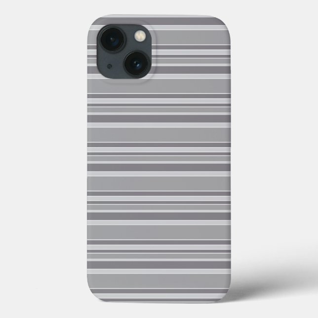 Capa Case-Mate para iPhone com listras cinzas (Verso)