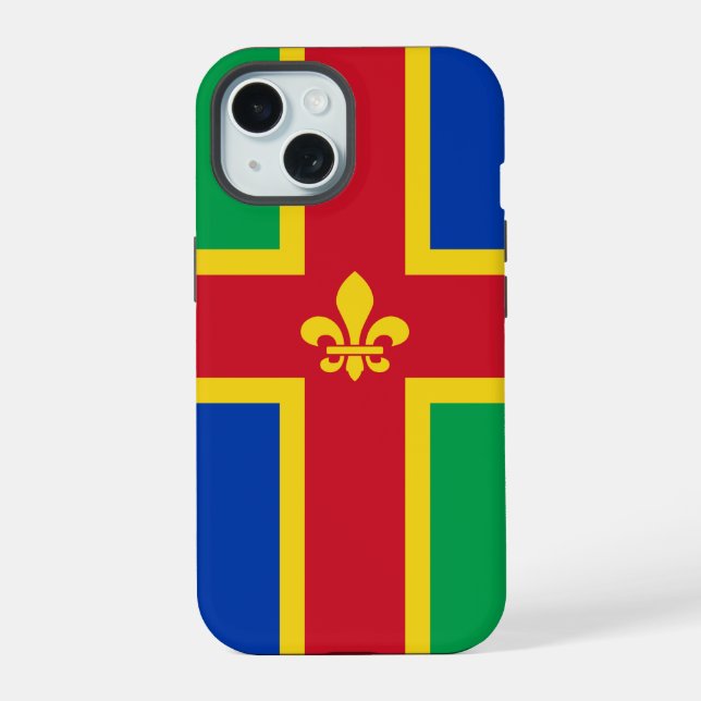 Capa Case-Mate para iPhone da Bandeira de Lincolns (Verso)