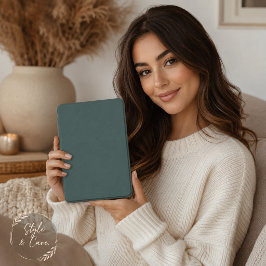 Capa Clássica Sólida Cinza para Kindle Acabamento