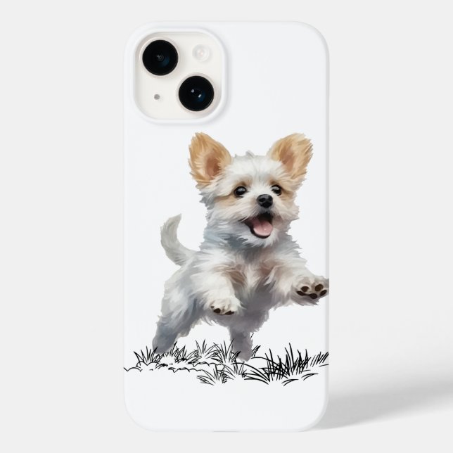 “Capa Cute Puppy Case-Mate para iPhone 14 – Cachor (Verso)