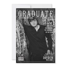 Capa da Revista The Graduate Diversão Convite Mode