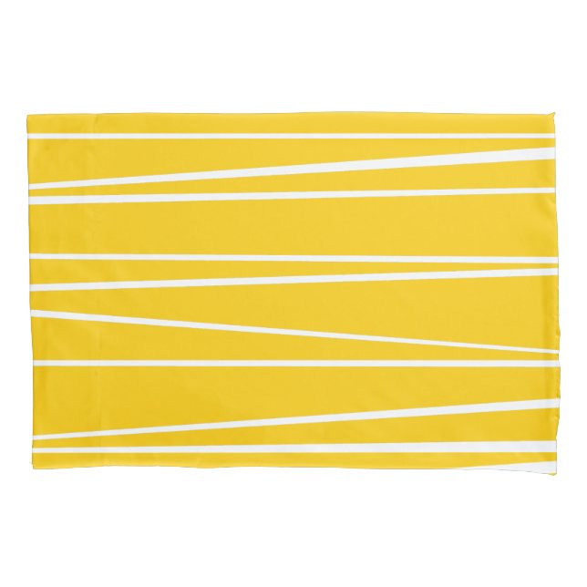 Capa de almofada amarela com listras espanholas si (Frente)