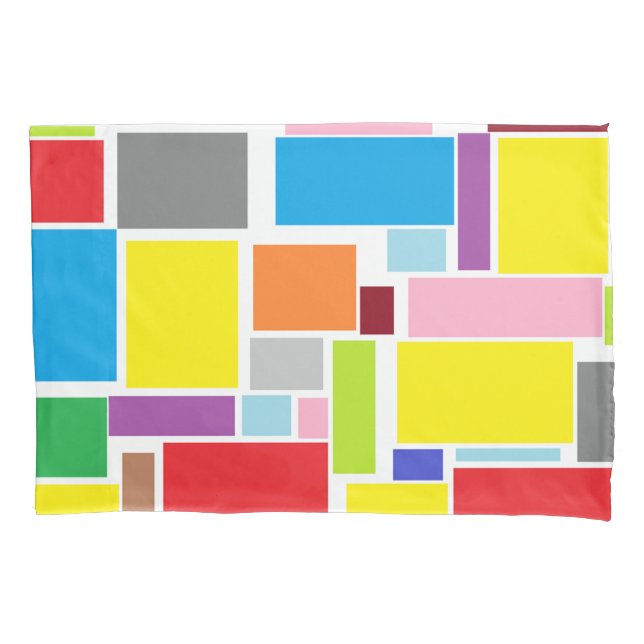 Capa de Almofada Blocos Vibrações Positivas (Frente)