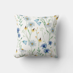 Capa de Almofada de Arremesso de Flor Silvestre Aq