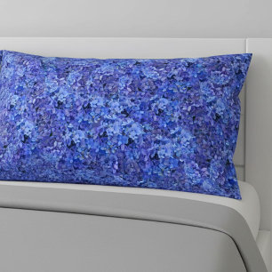 Capa de almofada floral de Hortênsia Azul Brilhant