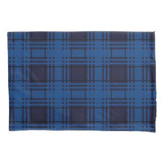 Capa de Almofado Xadrez Azul Joia