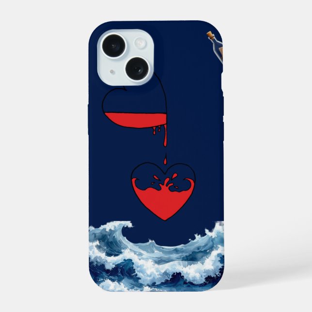 Capa de Celular Arte Abstrata Oceano de Amor (Verso)