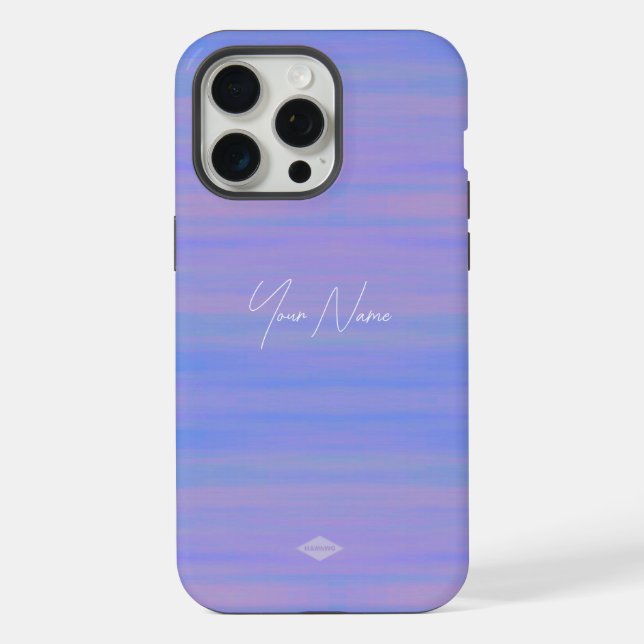 Capa de Celular com Visualização de Aquarela Viole (Verso)