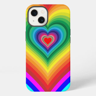 Capa de Celular Coração Arco-íris