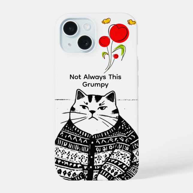 Capa de Celular do Gato Nem Sempre Mal-Humorado (Verso)